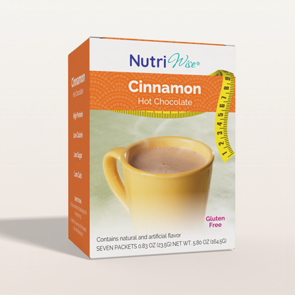 NutriWise Cinnamon Hot Chocolate High-Protein Drink (7ct)