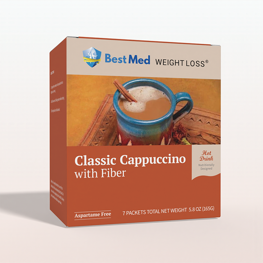 BestMed Classic Cappuccino | High-Fiber Drink (7ct)