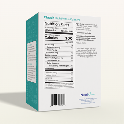 NutriWise Classic Protein Oatmeal (7ct)