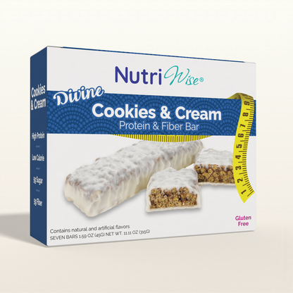 NutriWise Divine Cookies & Cream Protein Bars (7ct)
