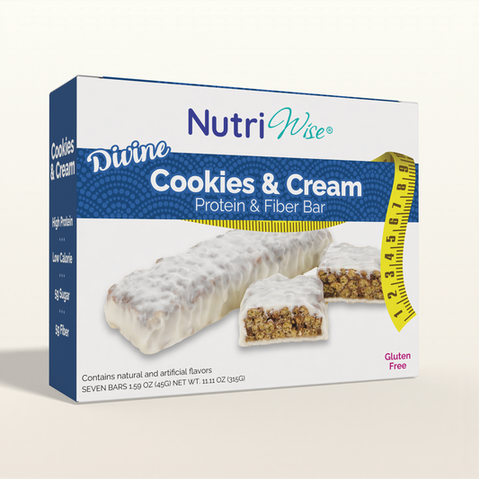NutriWise Divine Cookies & Cream Protein Bars (7ct)