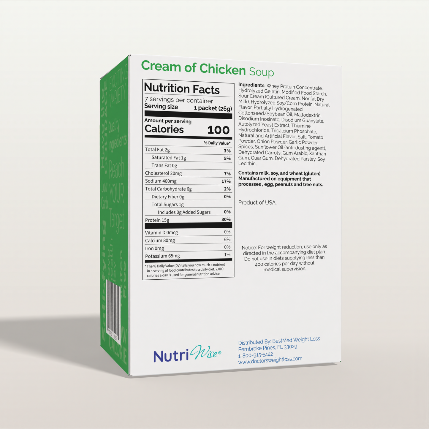 NutriWise Protein Soup | Cream of Chicken (7ct)