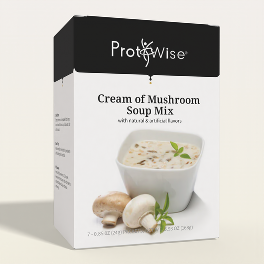 ProtiWise Cream of Mushroom Soup | High-Protein (7ct)