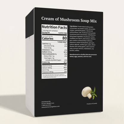 ProtiWise Cream of Mushroom Soup | High-Protein (7ct)