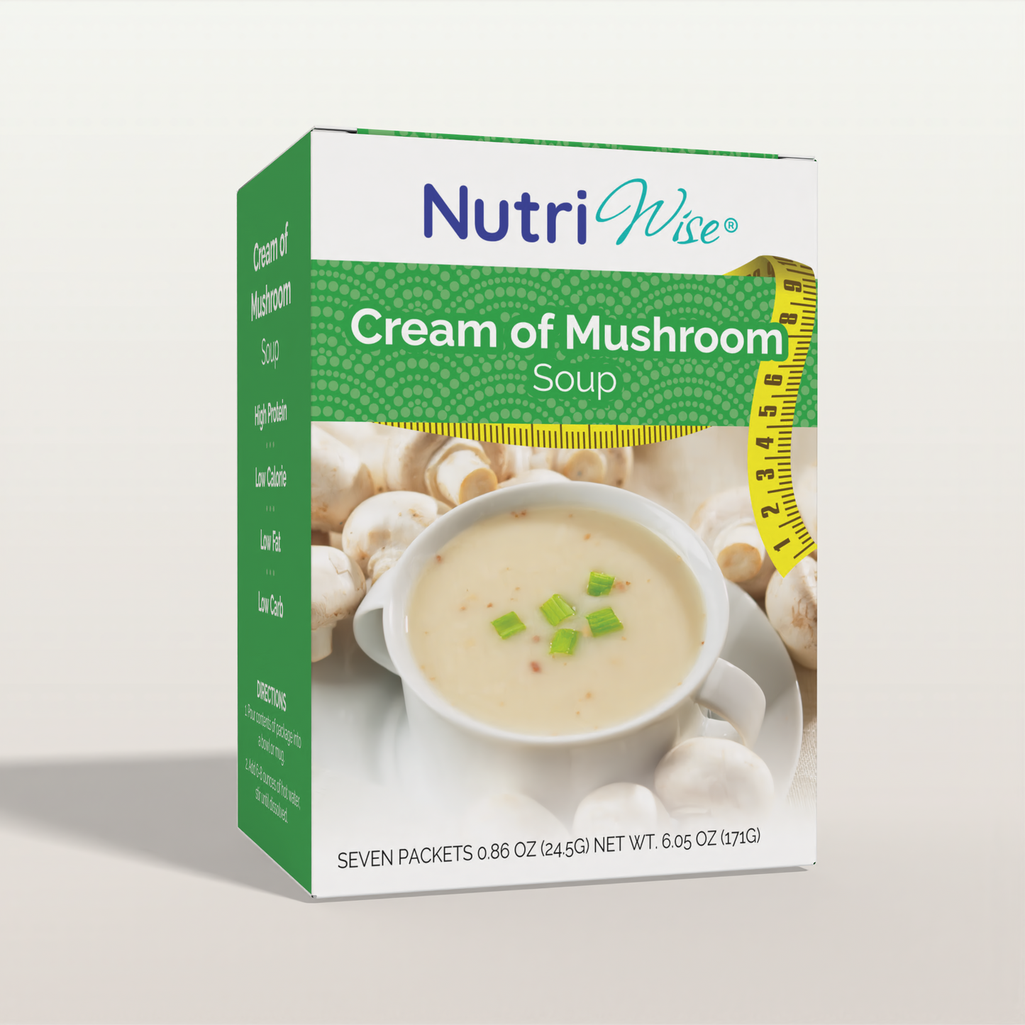 NutriWise High-Protein Soup | Cream of Mushroom (7ct)