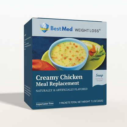 BestMed High- Protein Soup, Meal Replacement Creamy Chicken Soup(7ct)