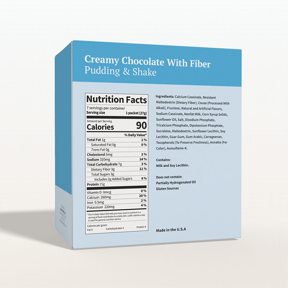 BestMed Chocolate Pudding & Shake With Fiber (7ct)