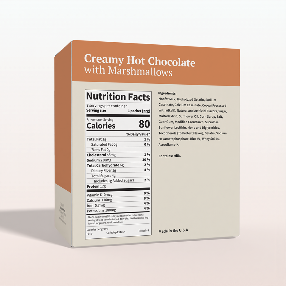 BestMed Creamy Hot Chocolate with Marshmallows (7ct)