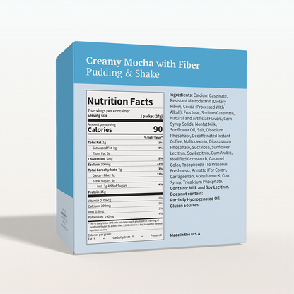 BestMed Creamy Mocha Pudding & Shake With Fiber (7ct)