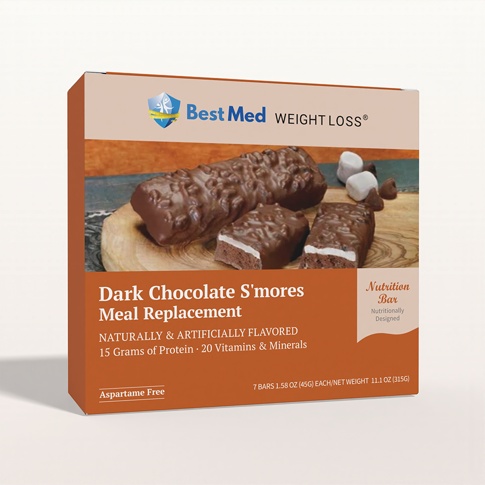 BestMed Meal Replacement Protein Bar, Chocolate S'mores (7ct)