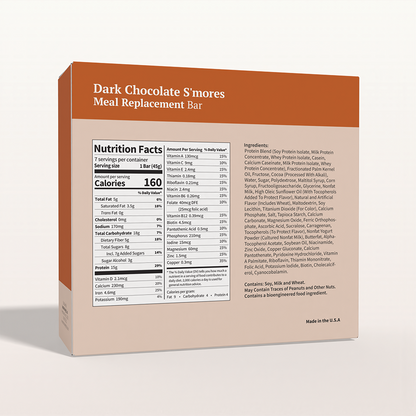 BestMed Meal Replacement Protein Bar, Chocolate S'mores (7ct)