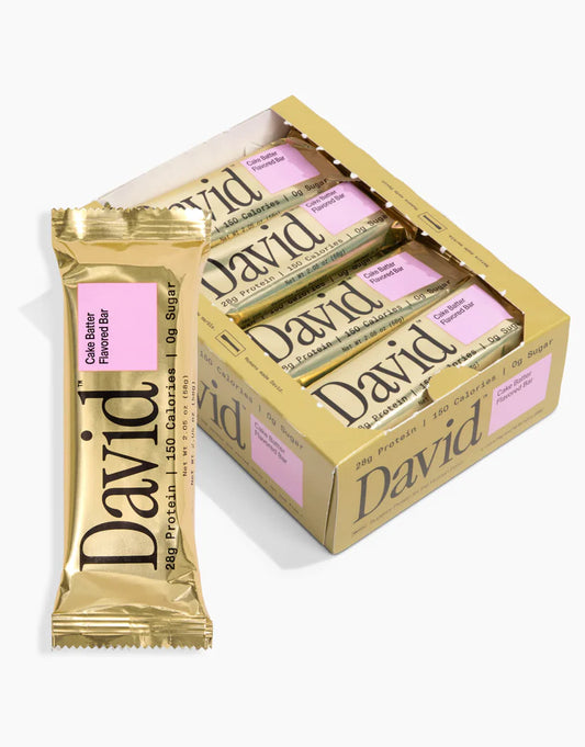 David Bars 28g High-Protein | Cake Batter (12ct)
