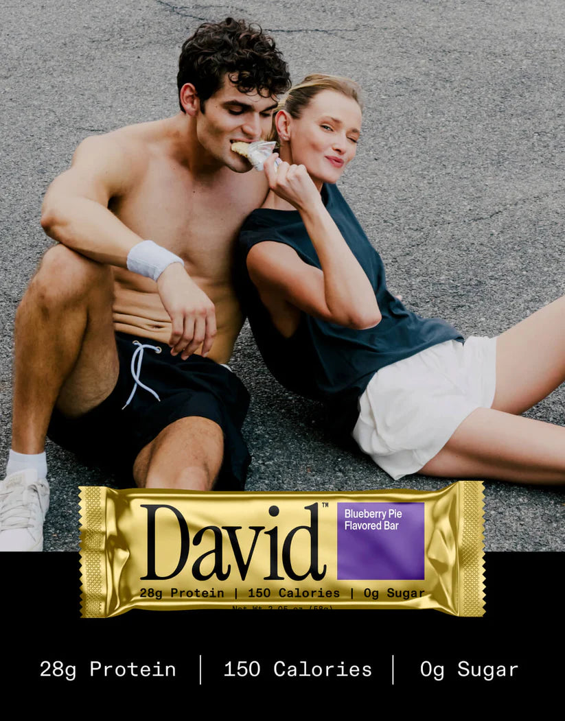 David Bars 28g High-Protein | Blueberry Pie (12ct)