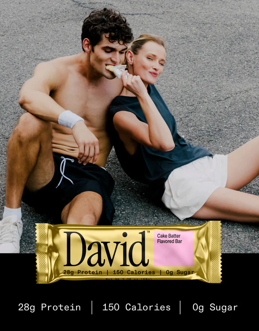 David Bars 28g High-Protein | Cake Batter (1ct)