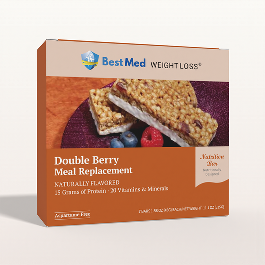 BestMed Meal Replacement Protein Bar, Double Berry (7ct)