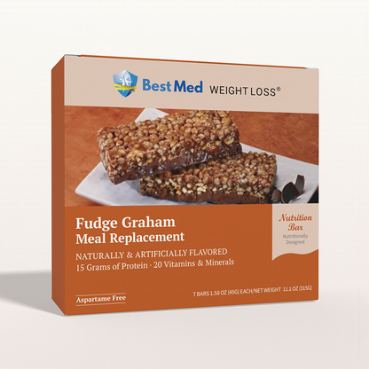 BestMed Meal Replacement High-Protein Bar, Fudge Graham (7ct)