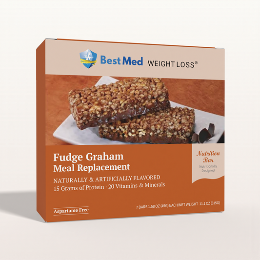 BestMed Meal Replacement High-Protein Bar, Fudge Graham (7ct)