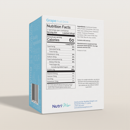 NutriWise Grape Fruit Protein Drink (7ct)