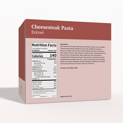 BestMed High-Protein Meal, Cheesesteak Pasta Entree (7ct)