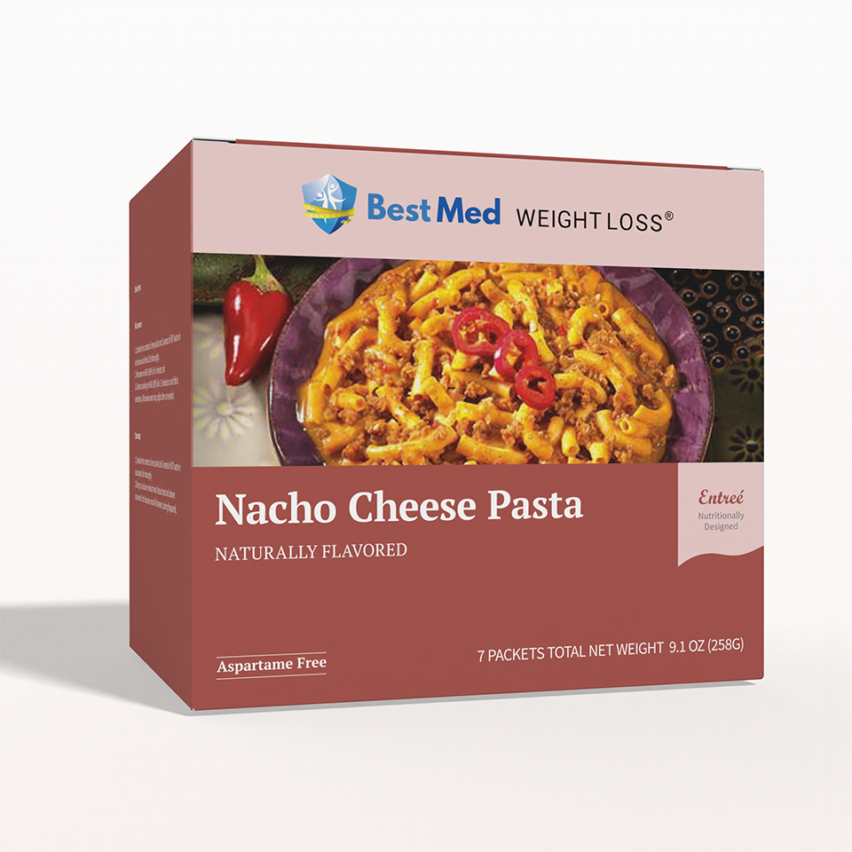 BestMed Nacho Cheese Pasta Entree | High-Protein Meal (7ct)