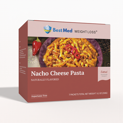 BestMed Nacho Cheese Pasta Entree | High-Protein Meal (7ct)