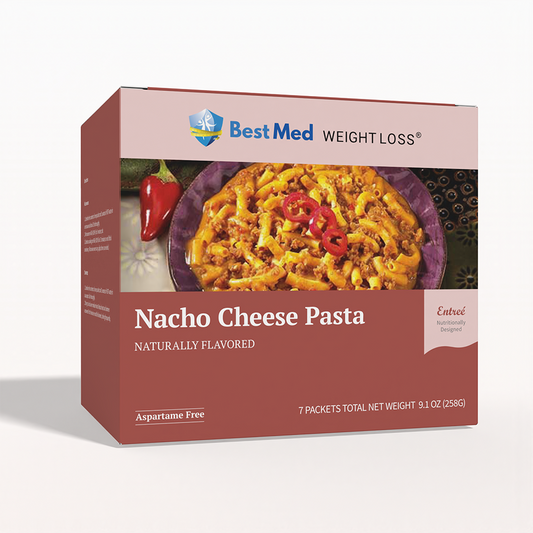 BestMed Nacho Cheese Pasta Entree | High-Protein Meal (7ct)
