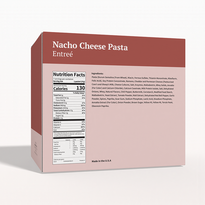 BestMed Nacho Cheese Pasta Entree | High-Protein Meal (7ct)