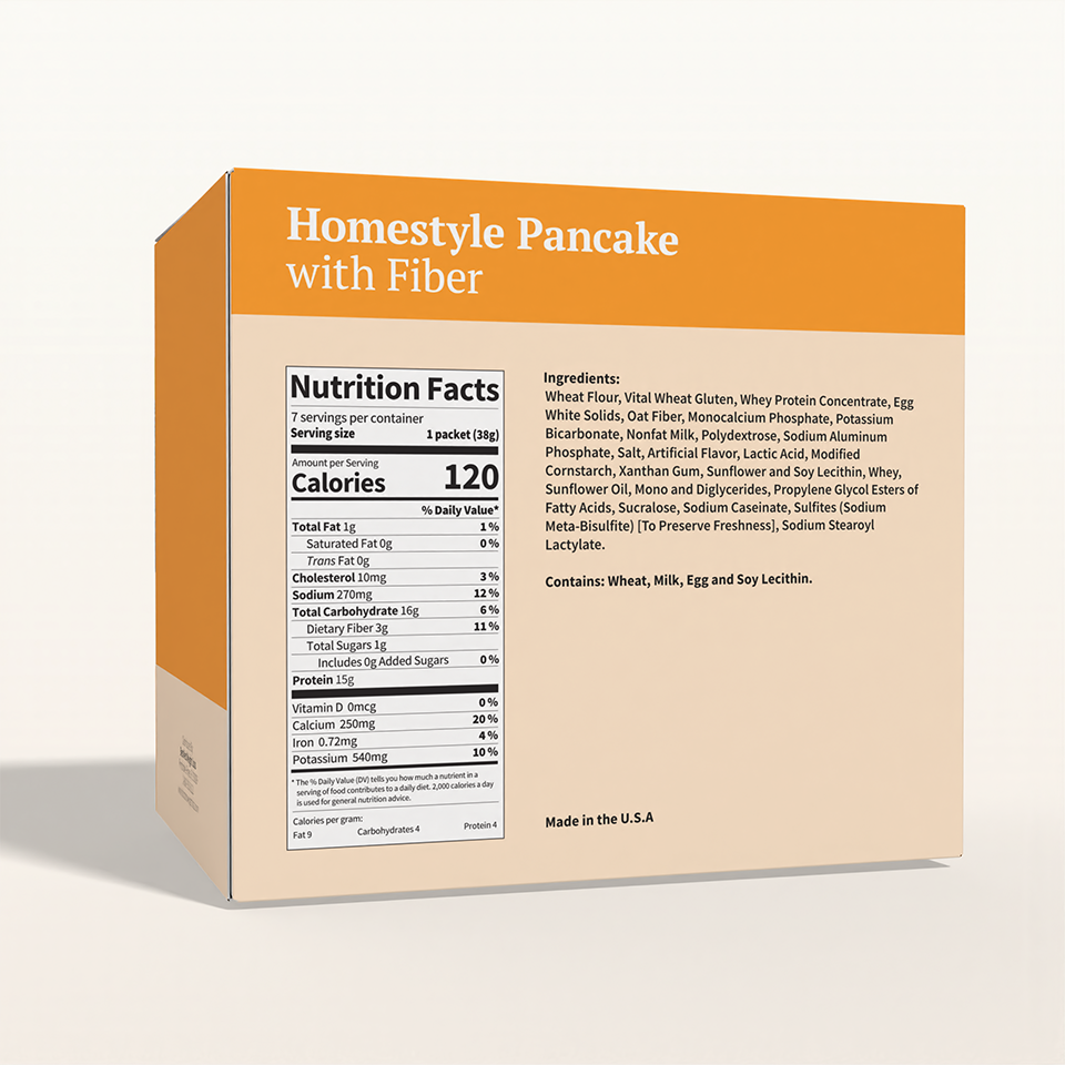 BestMed Homestyle High-Protein Pancake with Fiber  (7ct)