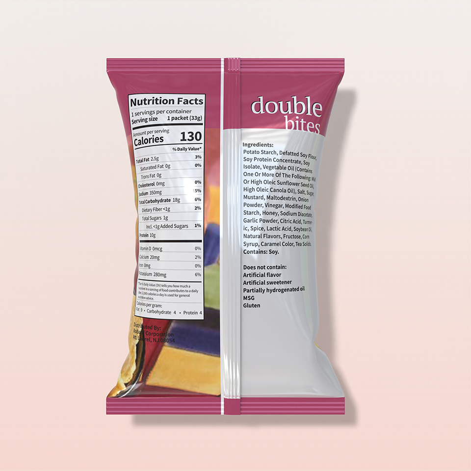 BestMed Double Bites High-Protein Chips, Honey Mustard (1ct)