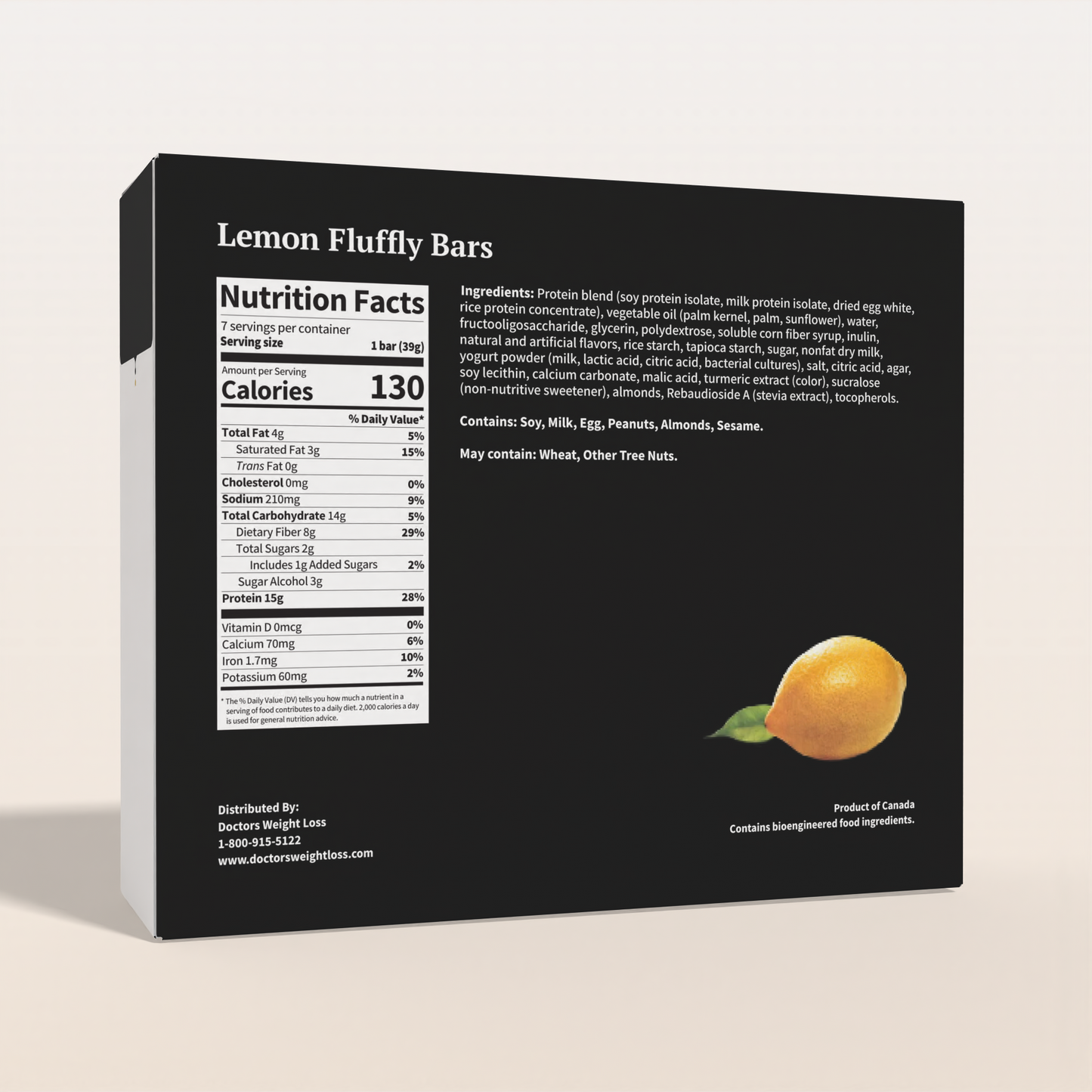 ProtiWise Lemon Fluffy Bars (7ct)