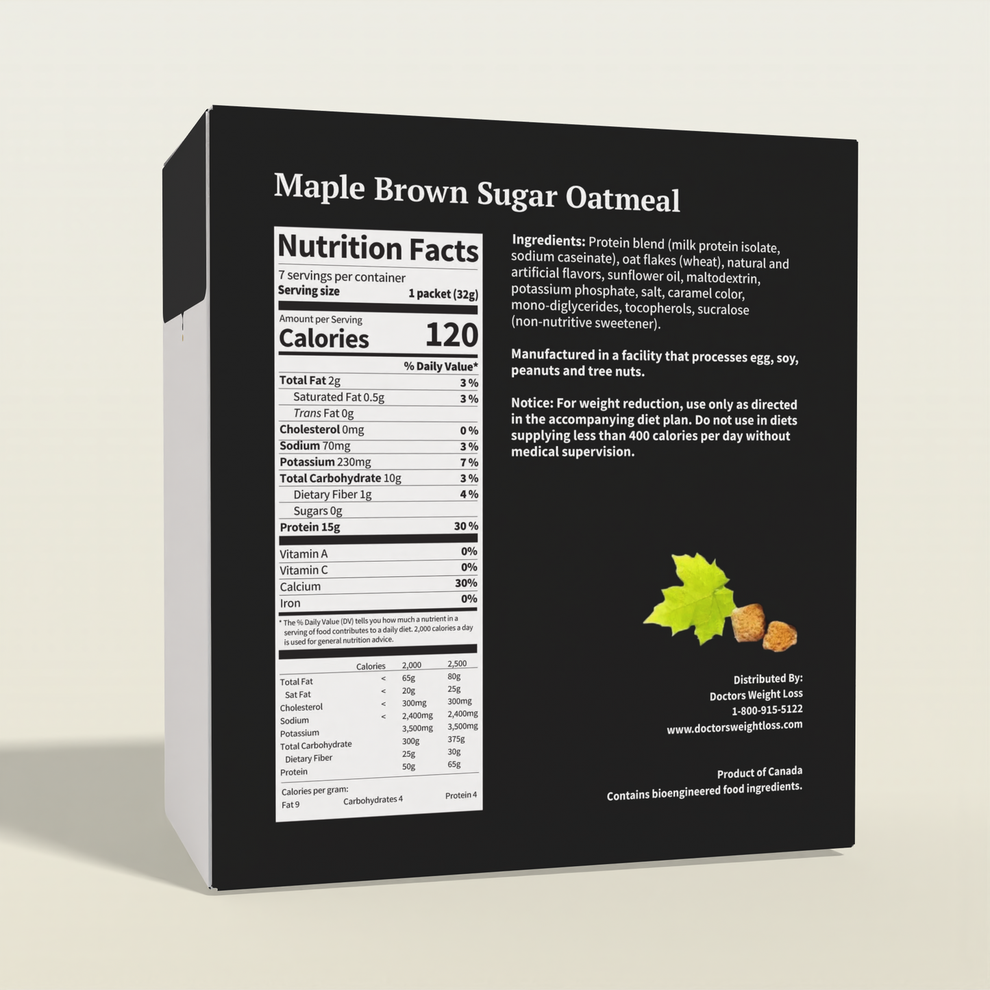 ProtiWise Maple Brown Sugar Oatmeal (7ct)