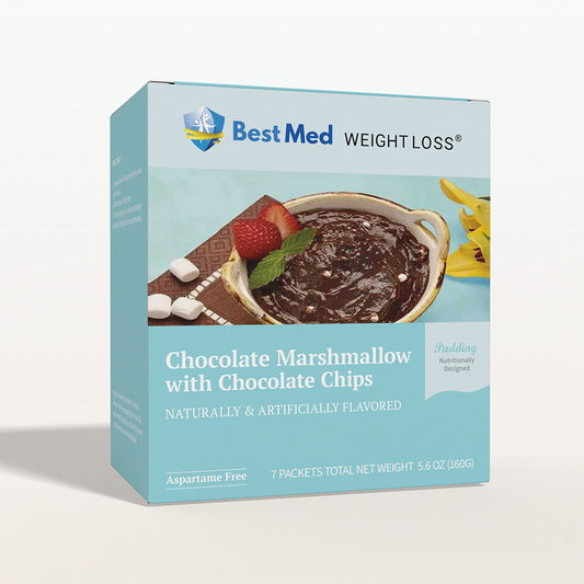 BestMed High-Protein Pudding, Marshmallow Chocolate Chip with Fiber (7ct)