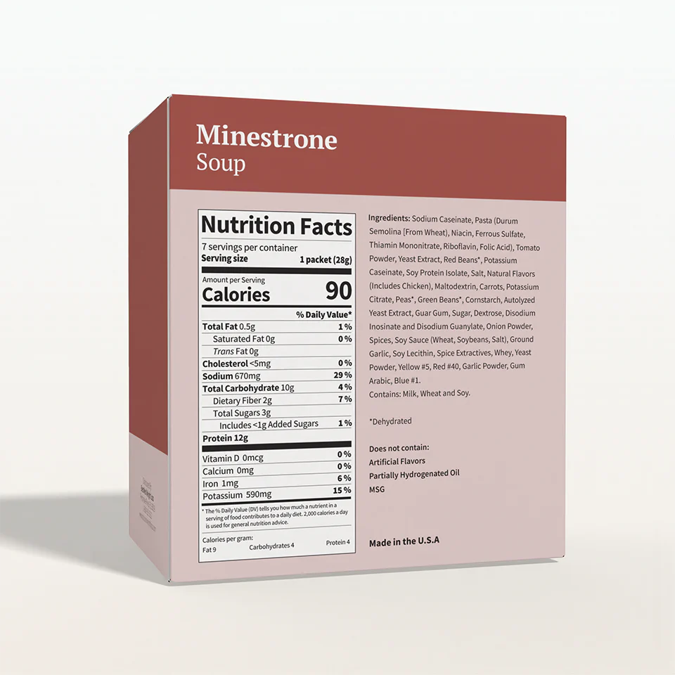 Minestrone Soup | 12g Protein | 7 Count