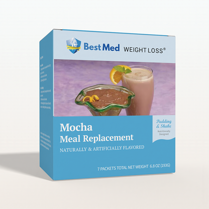 BestMed Meal Replacement Pudding & Shake, Mocha (7/ct)