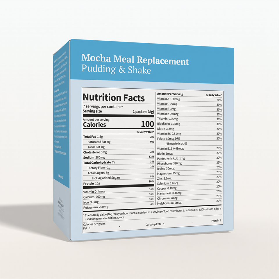 BestMed Mocha High-Protein Meal Replacement Pudding & Shake Aspartame Free (7ct)