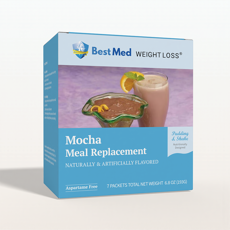BestMed Mocha High-Protein Meal Replacement Pudding & Shake Aspartame Free (7ct)