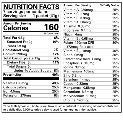 Numetra Hot Cocoa | 20g Protein | 7 Count