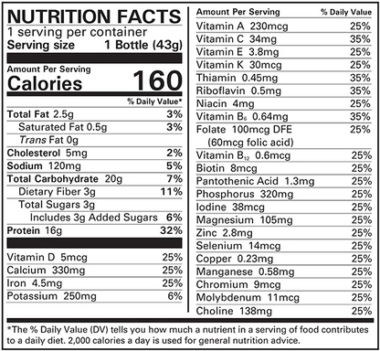 Numetra Strawberry Shake | 16g Protein | 1 Bottle