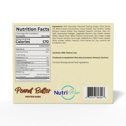 NutriWise Peanut Butter Bars (7ct)