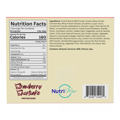 NutriWise Strawberry Shortcake Bars (7ct)