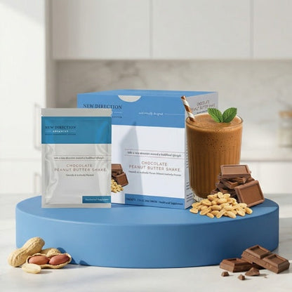 New Direction Chocolate Peanut Butter Shake | 27g Protein  | 7 Count