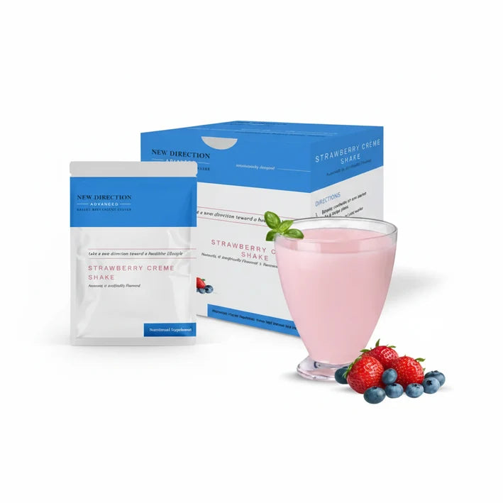 New Direction Strawberry Creme Shake | 27g Protein  | 7 Count