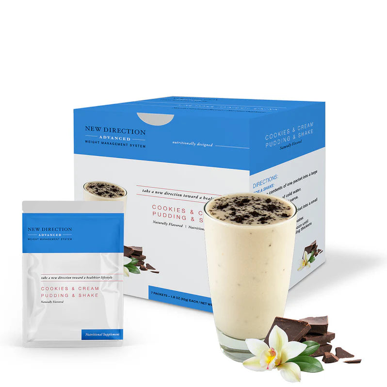 New Direction Cookies & Cream Pudding Shake | 27g Protein (7ct)
