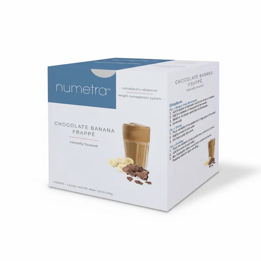 Numetra Chocolate Banana Frappe | 20g Protein | 7 Count