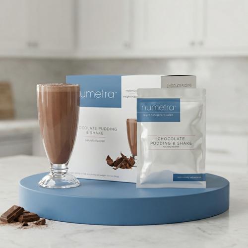 Numetra Chocolate Pudding and Shake | 20g Protein | 7 Count