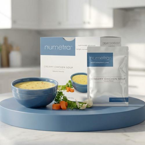 Numetra Creamy Chicken Soup | 20g Protein | 7 Count