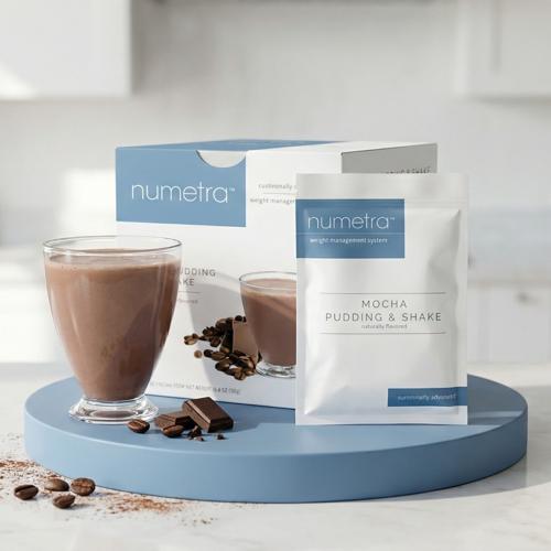 Numetra Mocha Pudding and Shake | 20g Protein | 7 Count