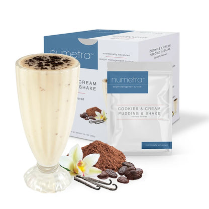 Numetra Cookies and Cream Pudding and Shake | 20g Protein | 7 Count
