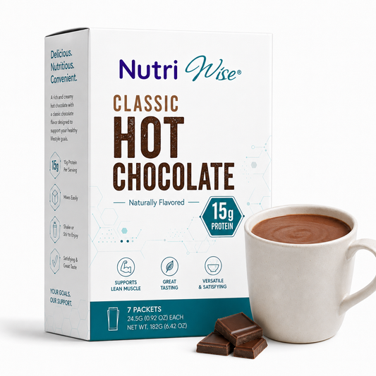 NutriWise Creamy Classic Hot Chocolate High-Protein Drink (7ct)