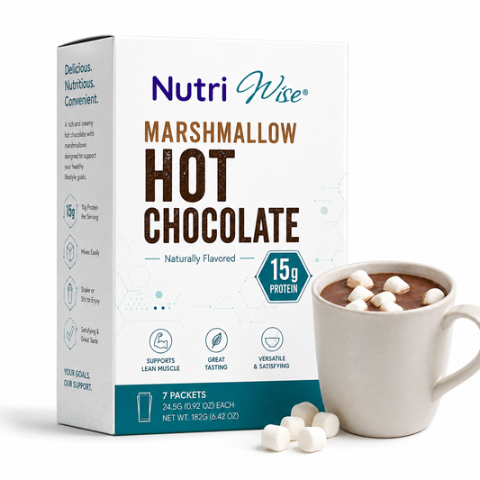 NutriWise Hot Chocolate with Marshmallow Protein Drink (7ct)